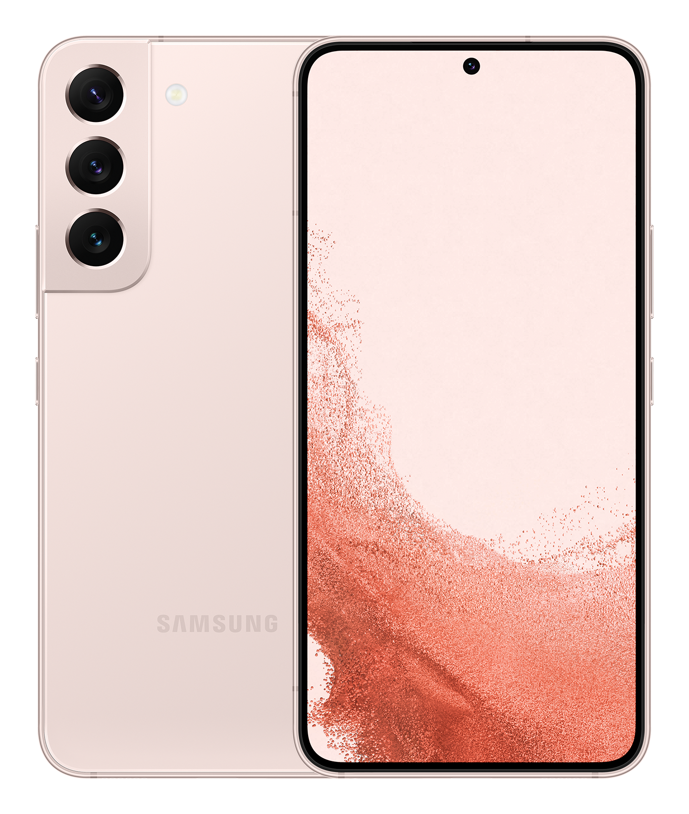 Samsung S22 pink front back