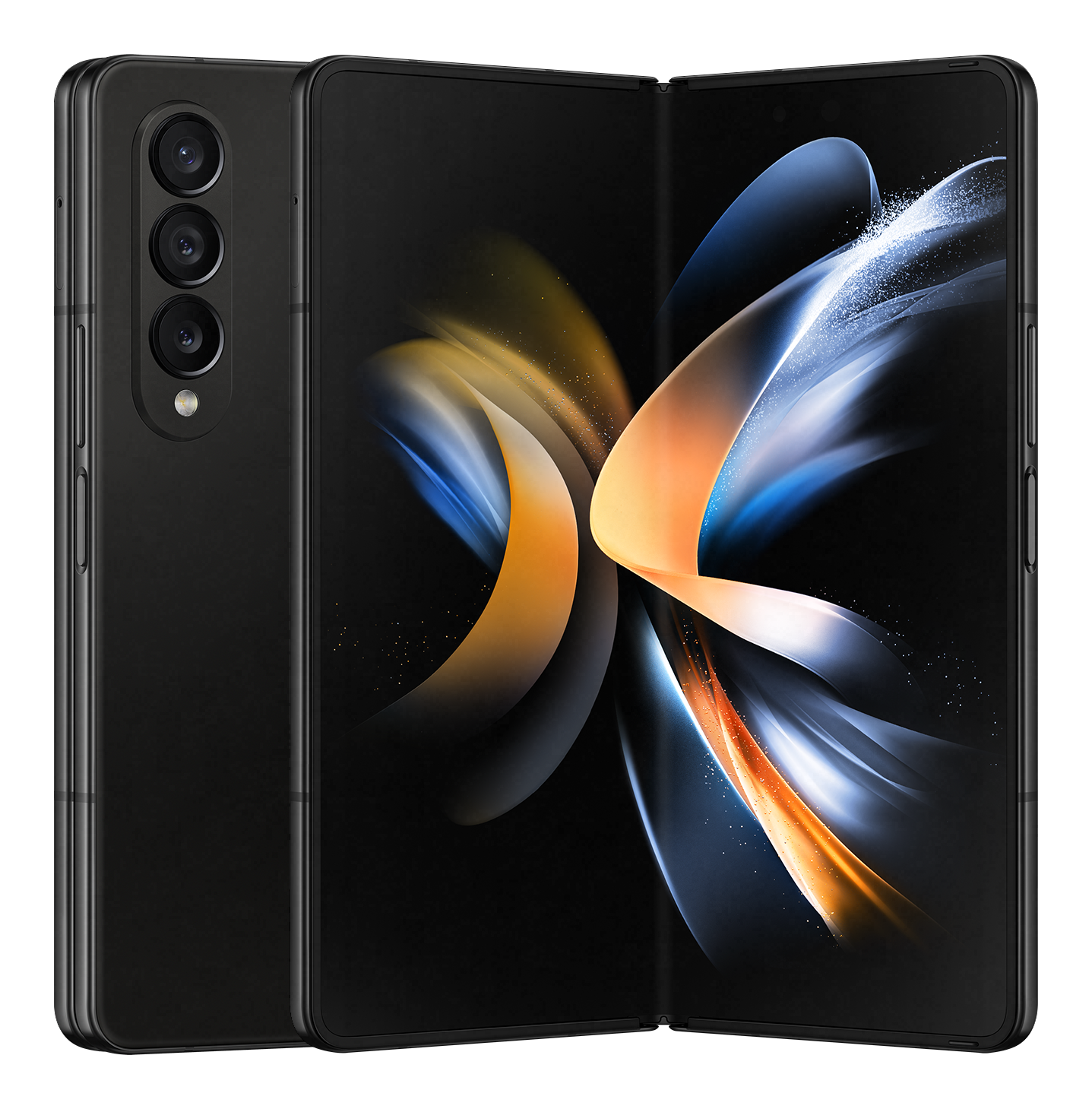 Samsung Fold4 5G black front Samsung Fold4 5G black front