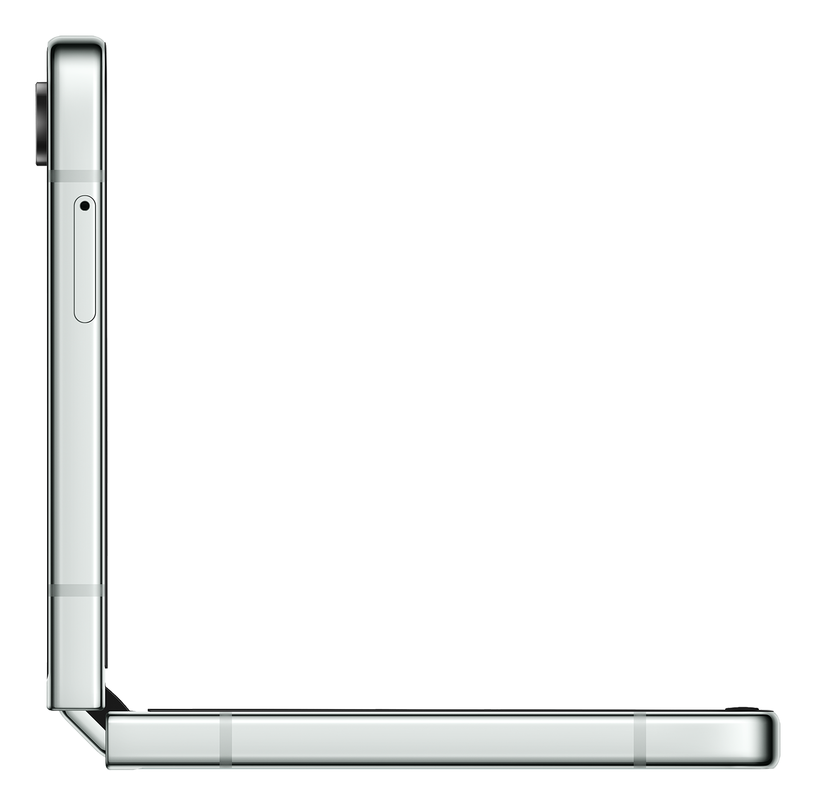 Samsung Flip5 light green side