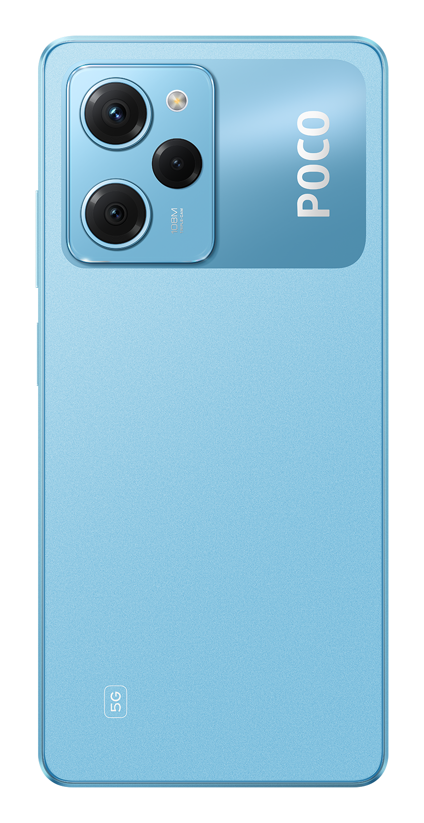 Poco X5 Pro 5G blue back