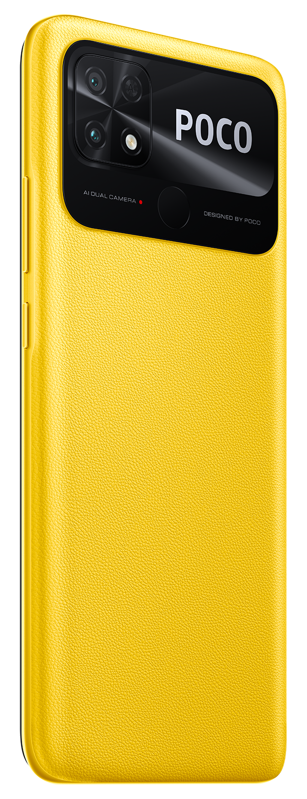 Poco C40 yellow back left side