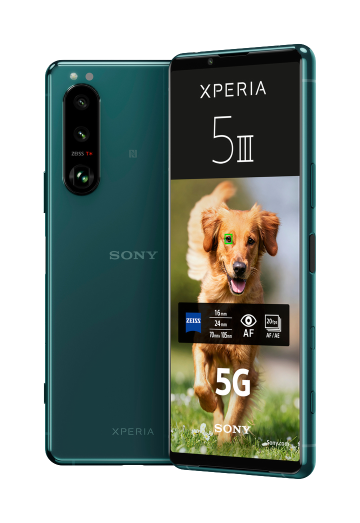 Xperia 5 III green front back