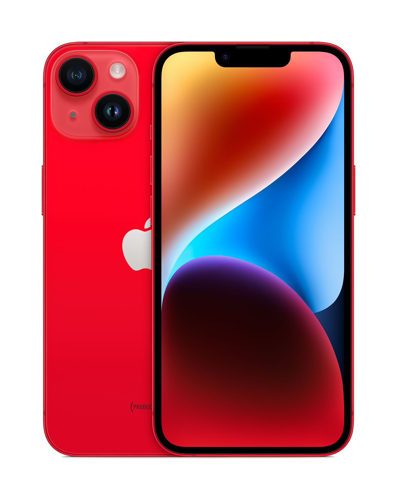 iPhone 14 Plus red front back