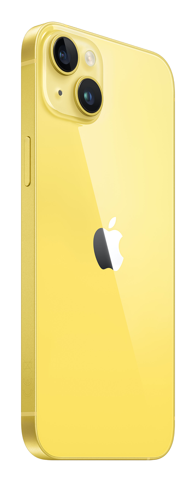 iPhone 14 Plus yellow b l side