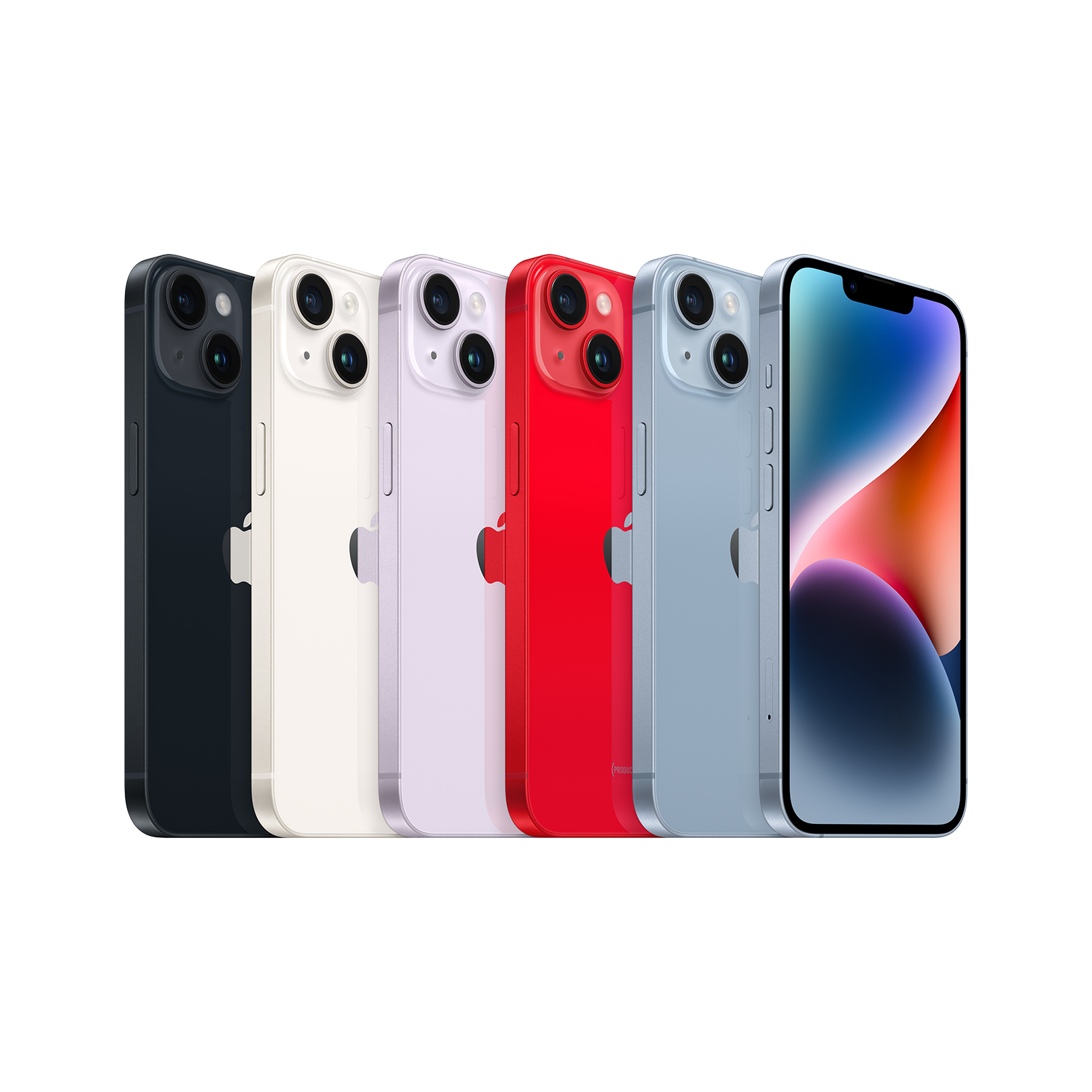 iPhone 14 red all colors vert