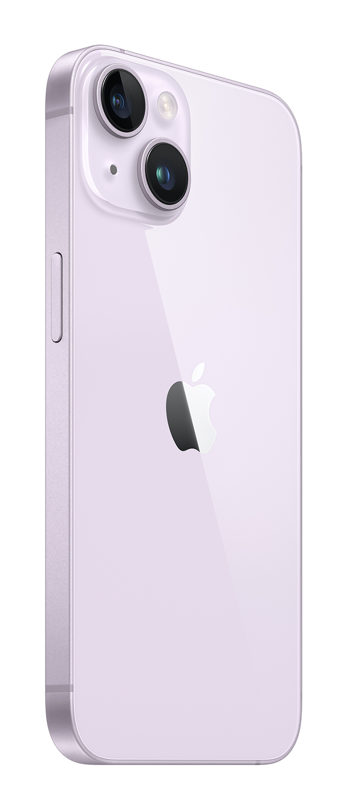 iPhone 14 purple back l side