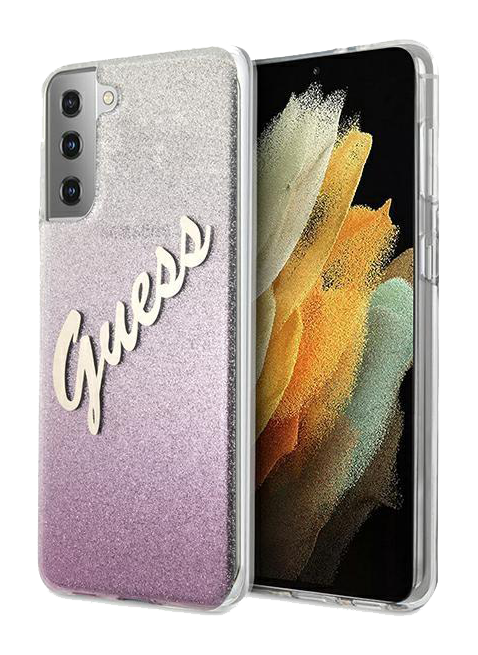 ax Vacins Samsung Galaxy S21 Guess Vintage Gradient Pink GUHCS21SPCUGLSPI