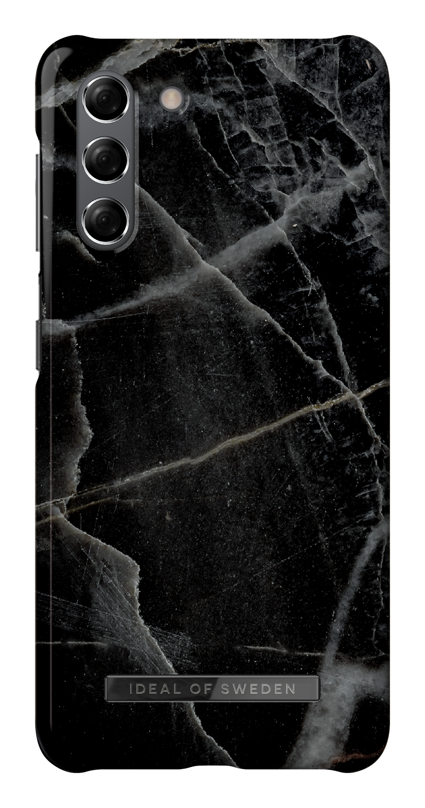 ax Vacins Samsung Galaxy S21 iDeal Fashion Case Black Thunder Marble