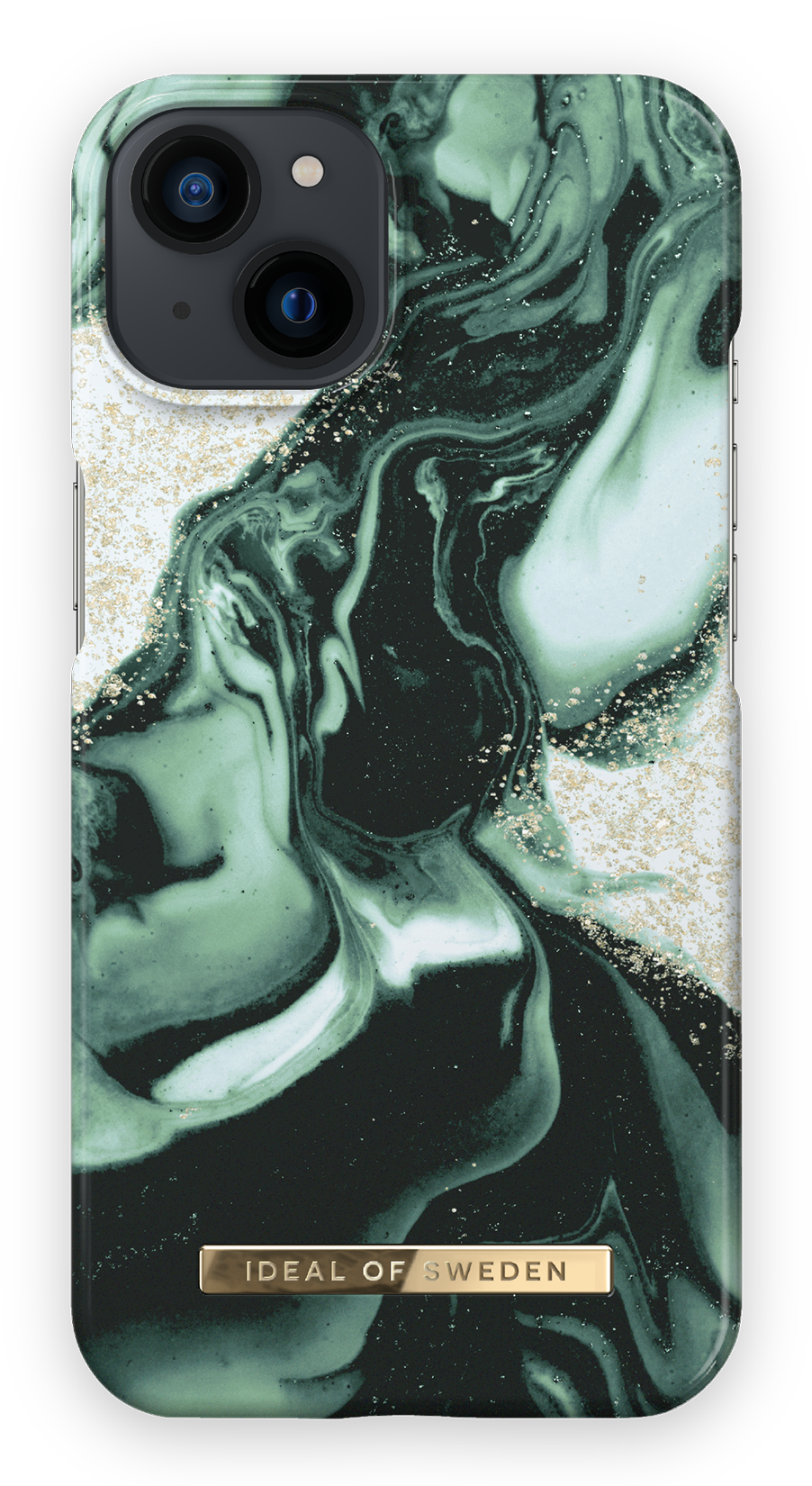 ax Vacins iPhone 13 iDeal Fashion Case Golden Olive Marble
