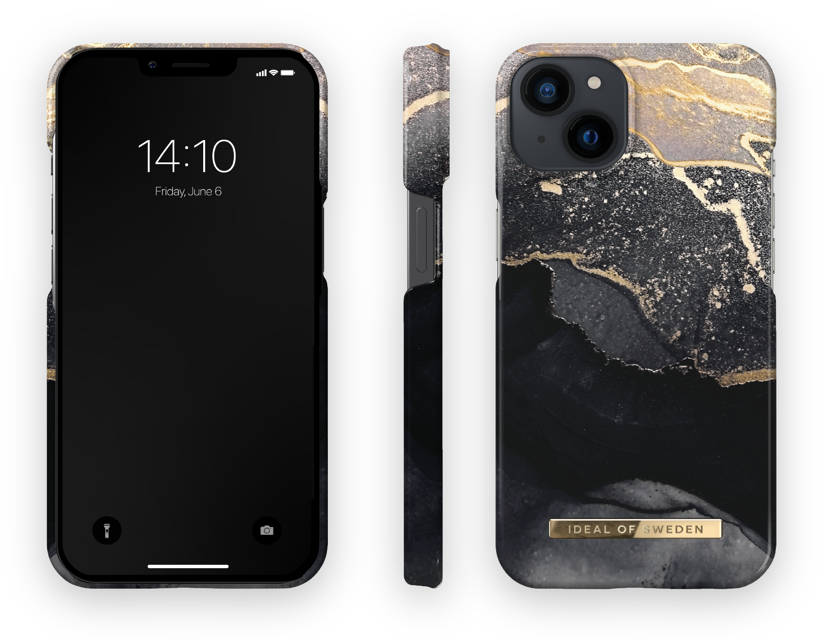 ax Vacins iPhone 13 iDeal Fashion Case Golden Twilight Marble93593