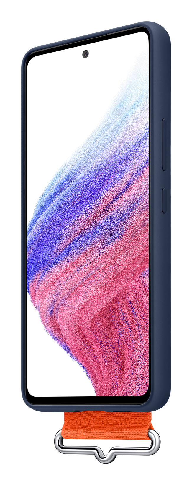ax Vacins Samsung Galaxy A53 EF GA536TNEGWW Silicone Cover with Strap navy80124