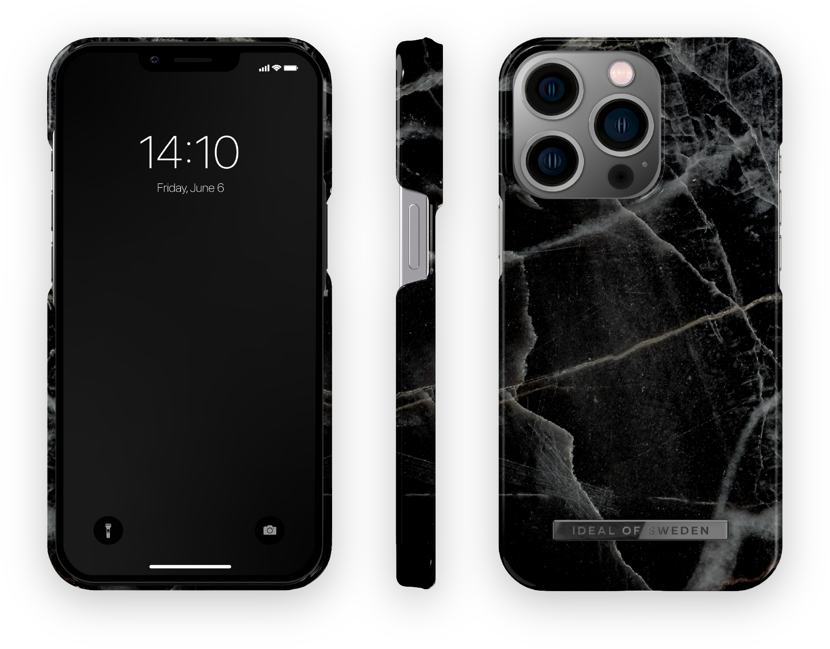 ax Vacins iPhone 14 Pro iDeal Fashion Case Rose Black Thunder57199