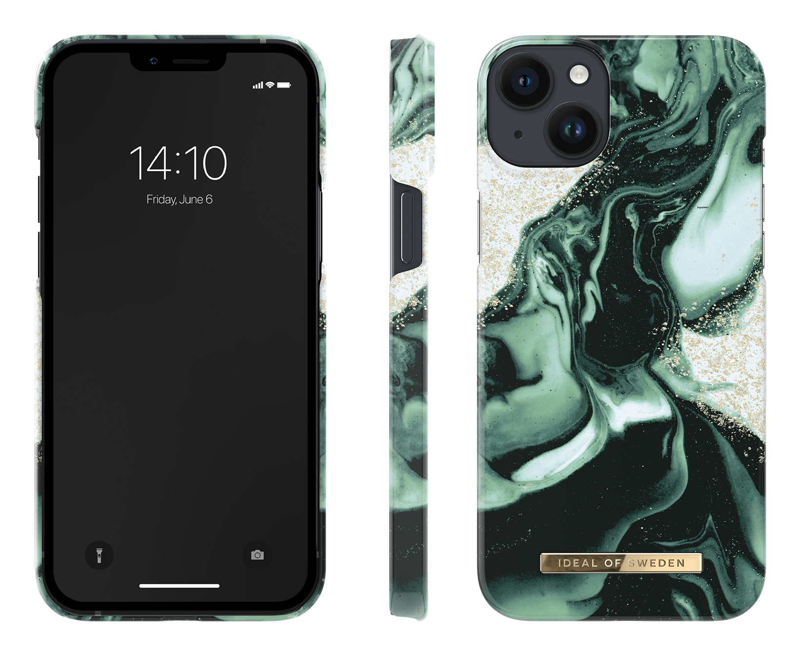 ax Vacins iPhone 14 Plus iDeal Fashion Case Olive Marble65821