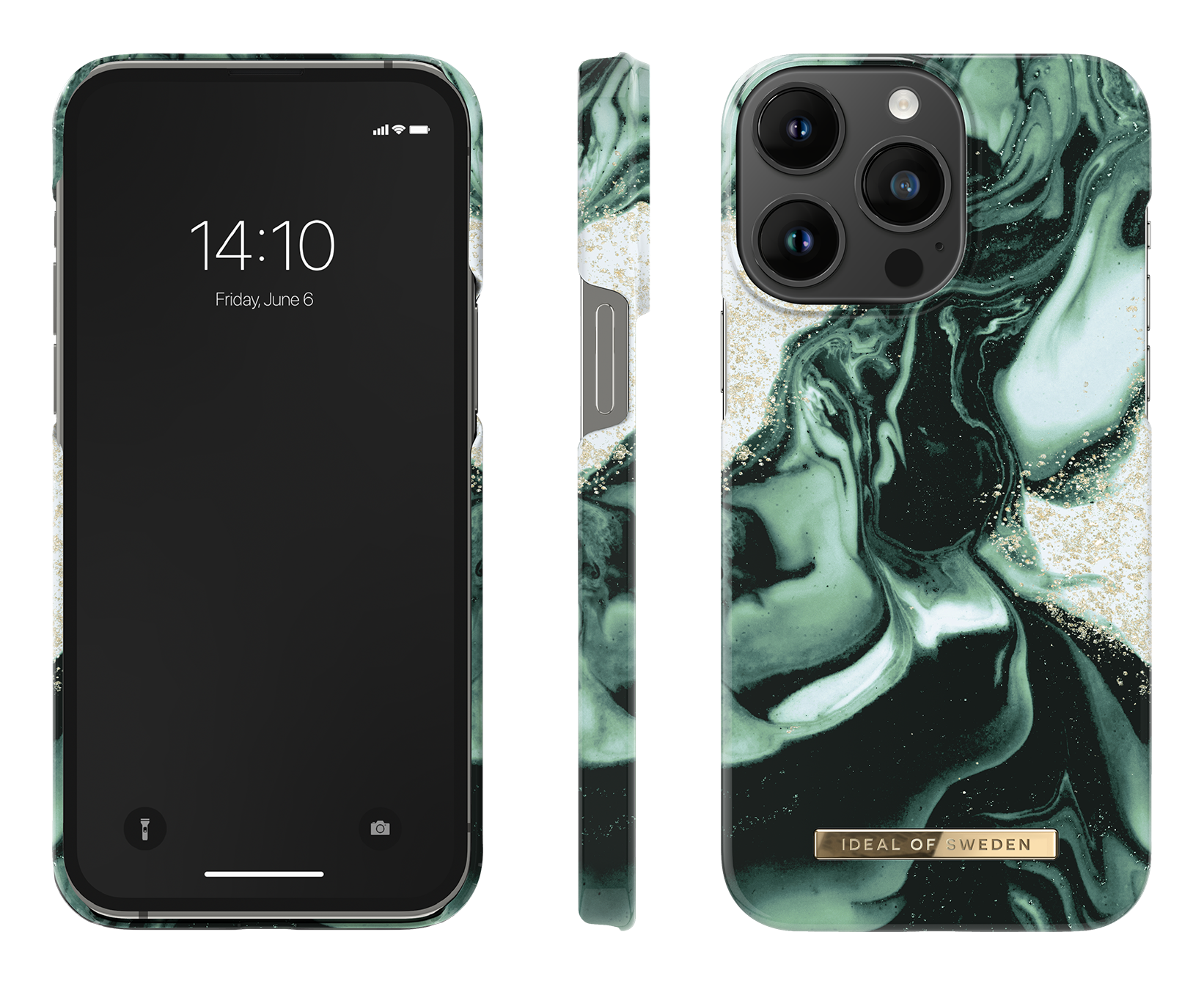 ax Vacins iPhone 14 Pro Max iDeal Fashion Olive Marble38523
