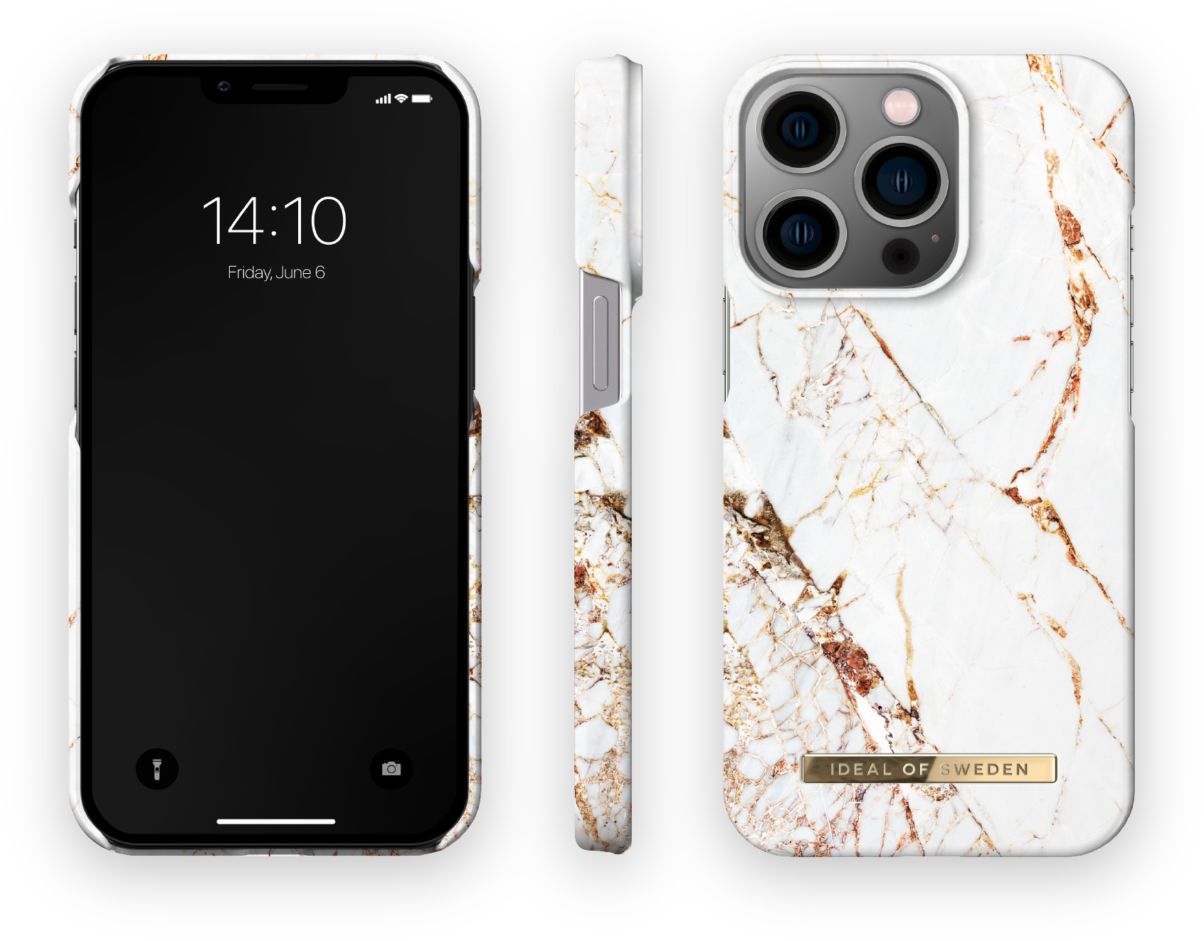 ax Vacins iPhone 14 Pro iDeal Fashion Case Carrara Gold84948