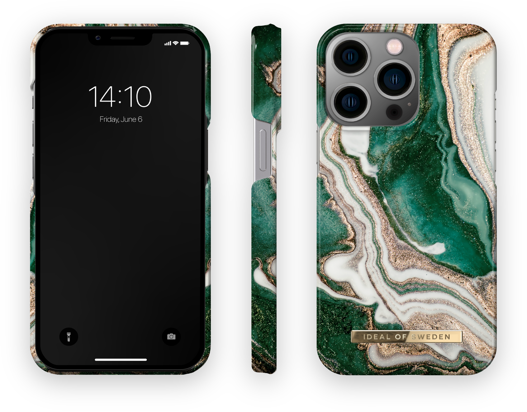 ax Vacins iPhone 14 Pro Max iDeal Fashion Golden Jade Marble54239