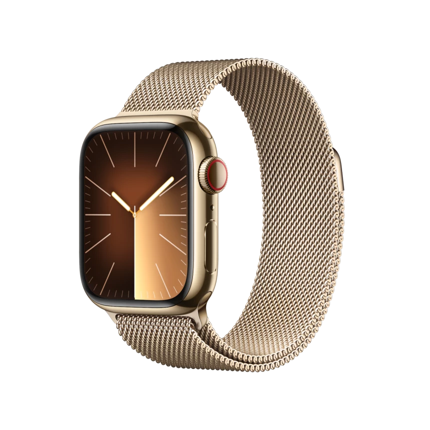 Apple Watch Series 9 LTE 41mm Stainless Steel Milanese Loop LMT