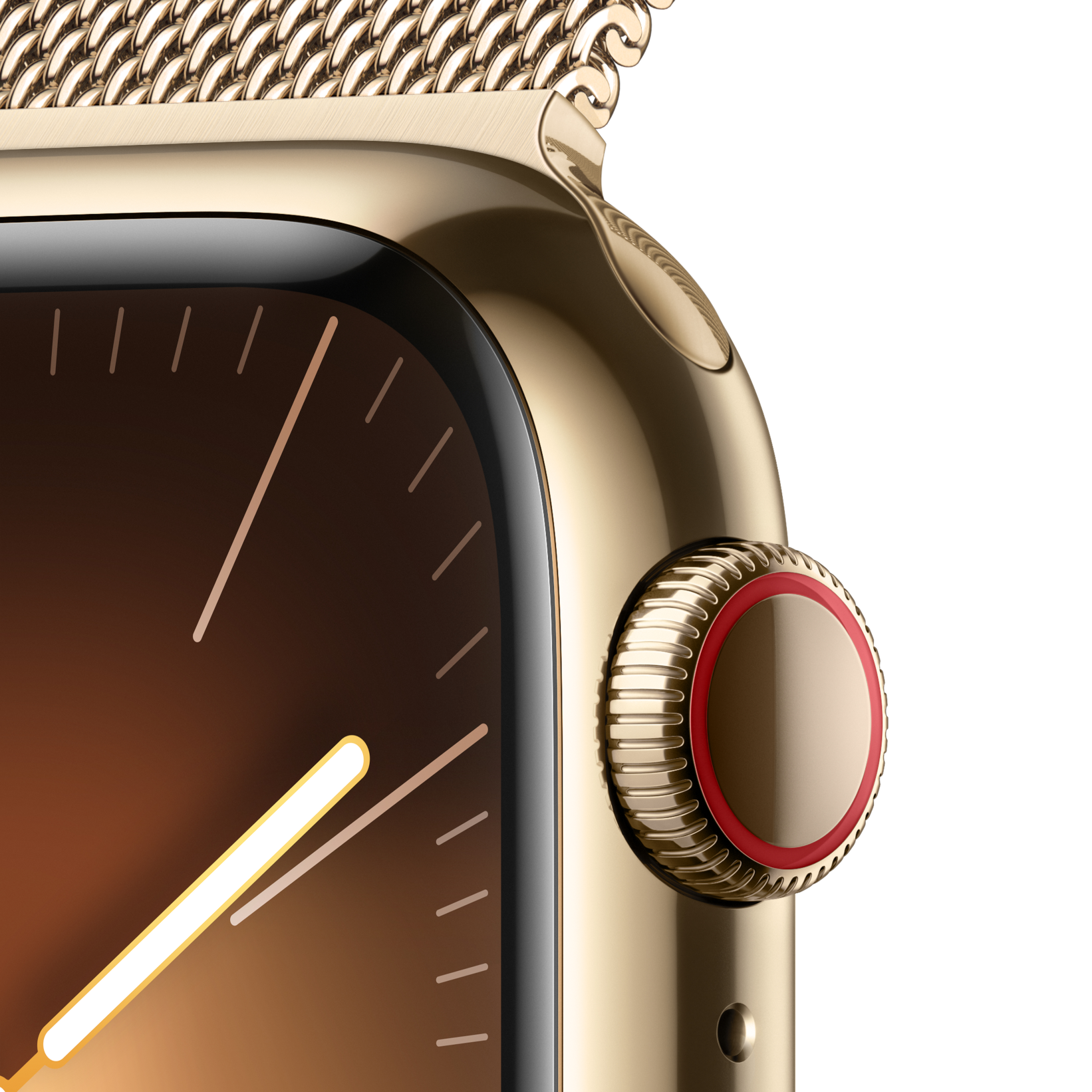 Apple Watch Series 9 LTE 41mm Gold Stainless Steel Gold Milanese Loop 3