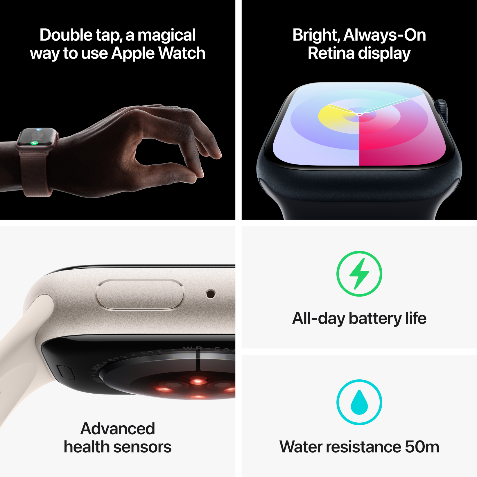 Apple Watch Series 9 LTE 45mm Gold Stainless Steel Gold Milanese Loop PDP Image Position 9  en US