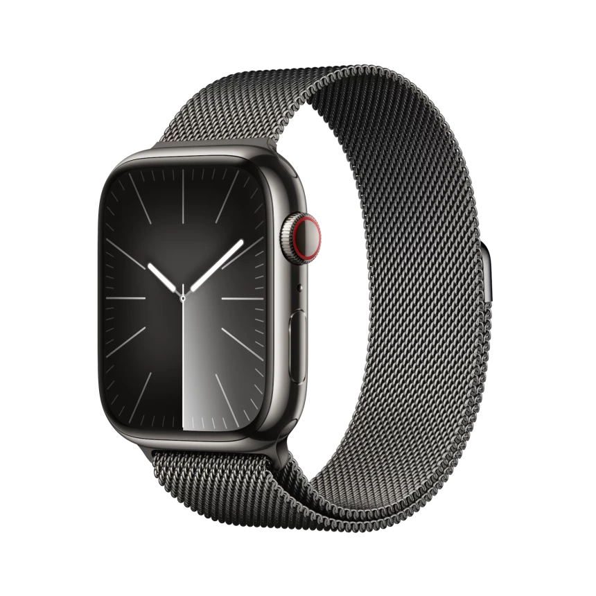 Apple Watch Series 9 LTE 45mm Stainless Steel Milanese Loop LMT
