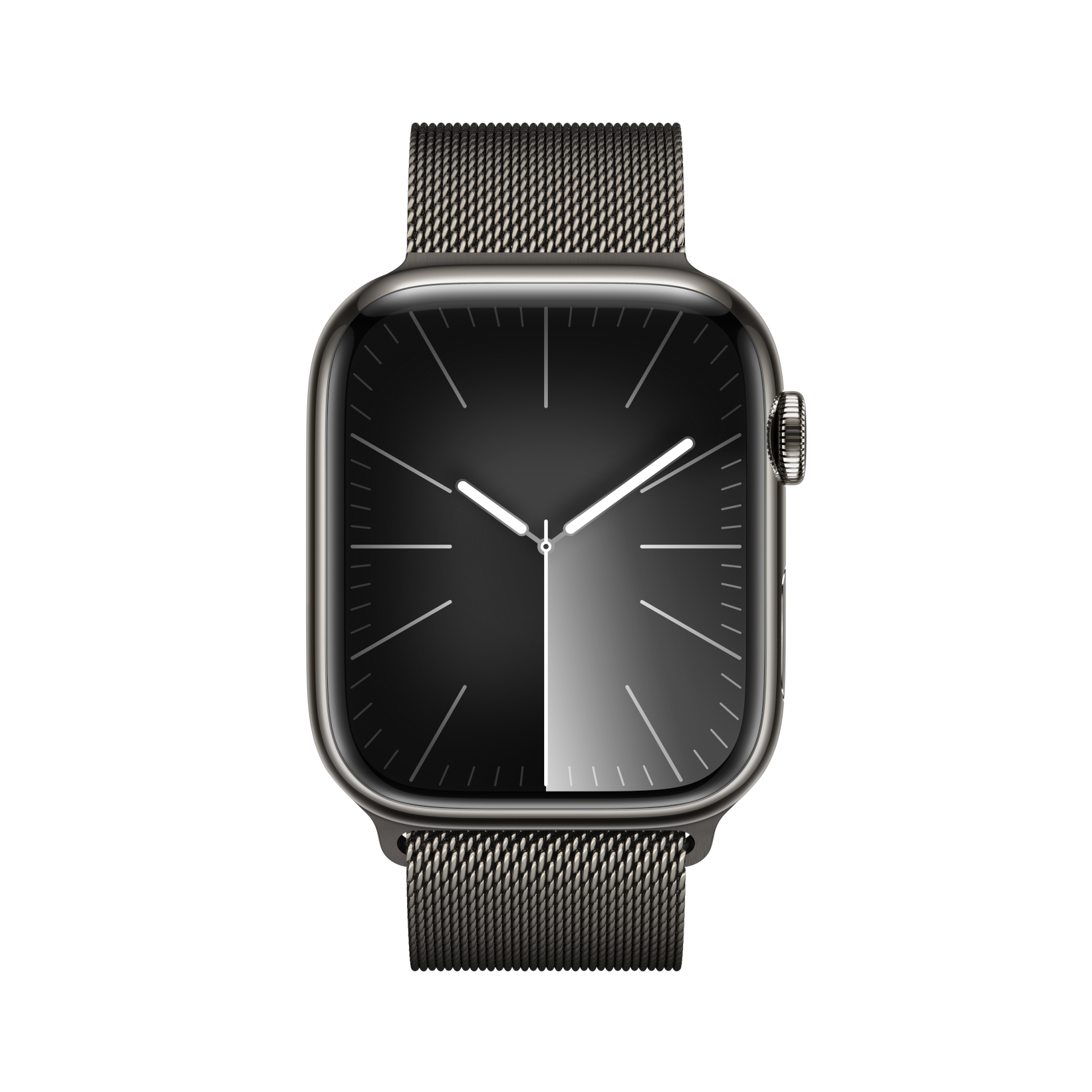 Apple Watch Series 9 LTE 45mm Graphite Stainless Steel Graphite Milanese Loop PDP Image Position 2  en US