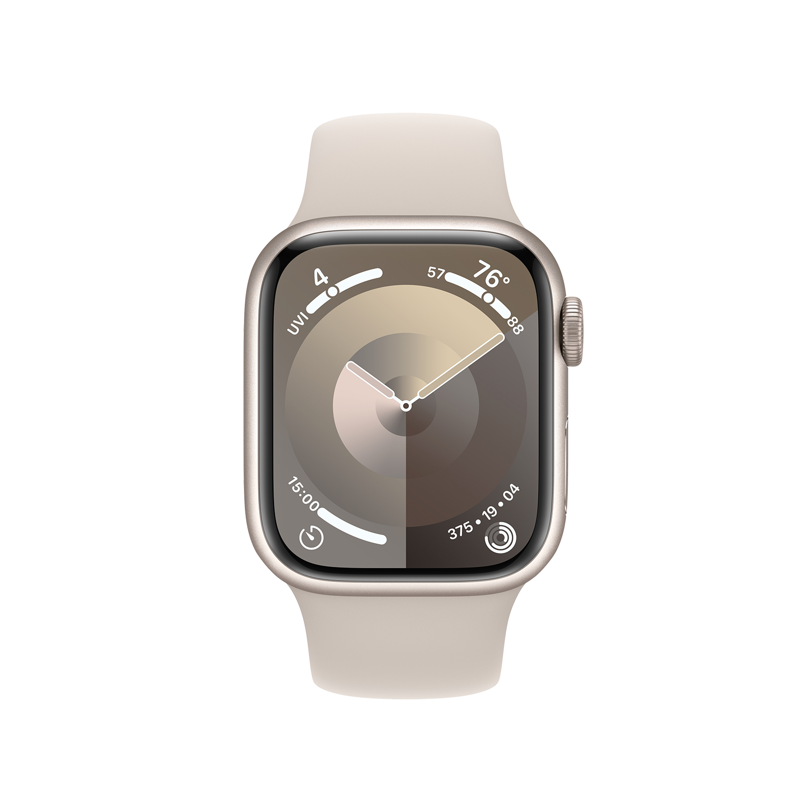 Apple Watch Series 9 LTE 41mm Starlight Aluminum Starlight Sport Band Position 2