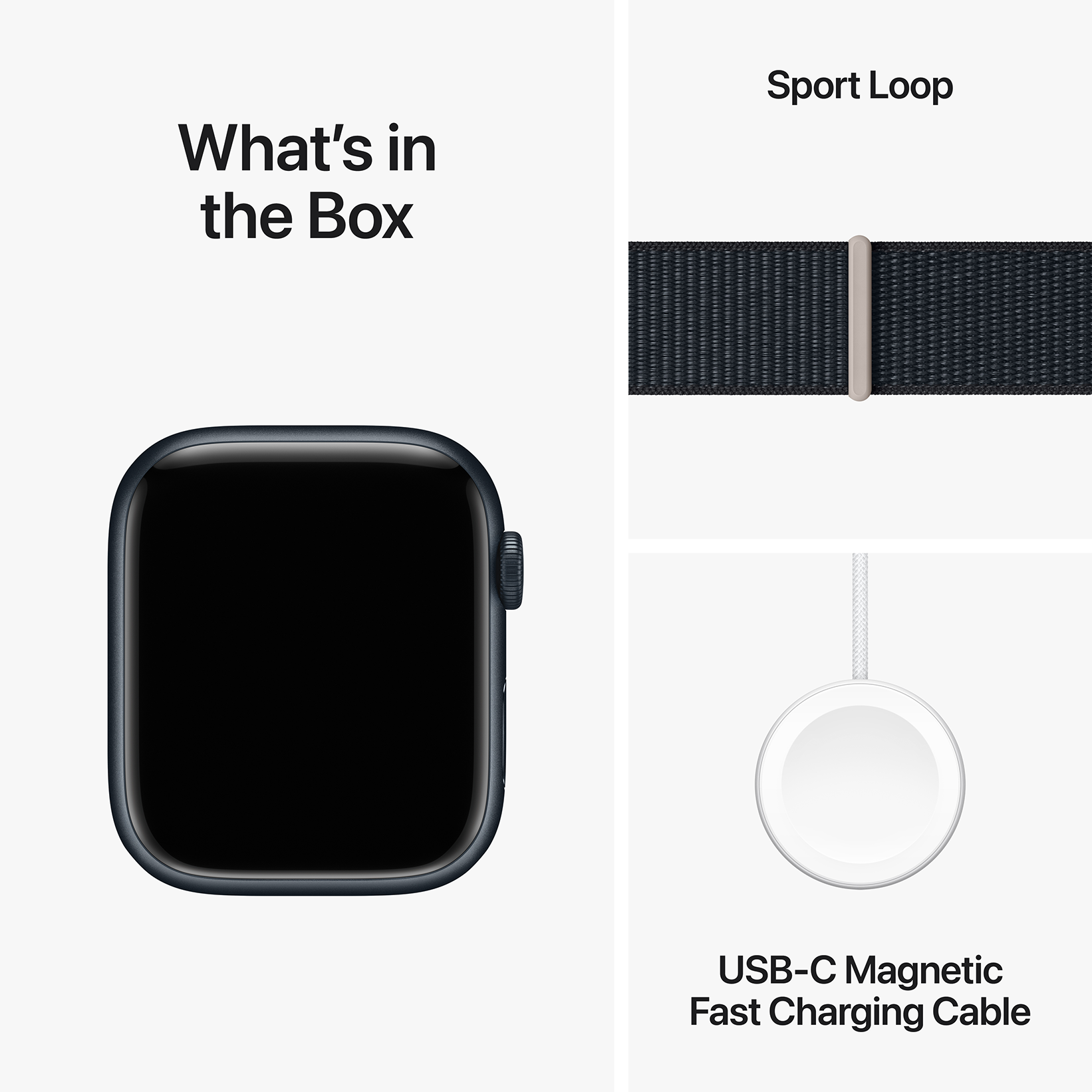 Apple Watch Series 9 LTE 45mm Midnight Aluminum Midnight Sport Loop PDP Image Position 10  en US