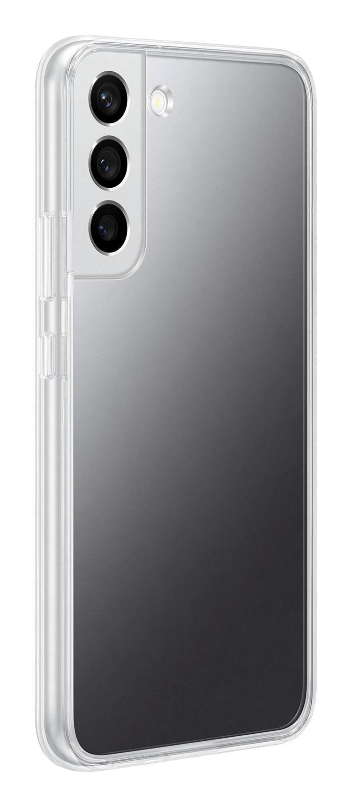 Samsung Galaxy S22 Frame cover Transparent black back left
