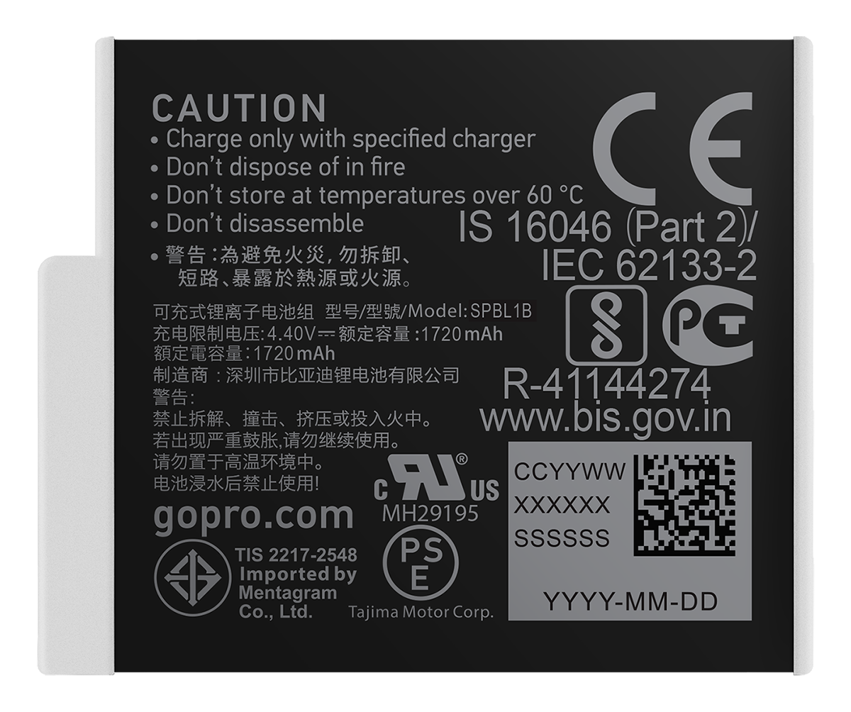3 ax GoPro Enduro Rechargeable Battery HERO9 HERO1042727