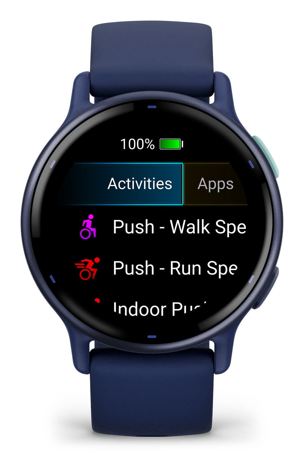 Garmin Vivoactive 5 Metallic Navy with Navy Band front