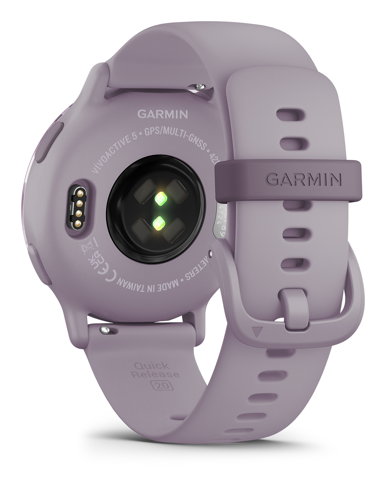 Garmin Vivoactive 5 Metallic Orhid with Orchid Band back right