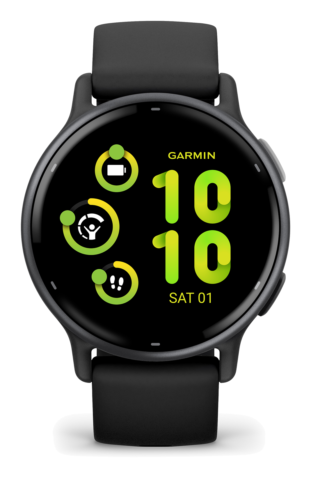 Garmin Vivoactive 5 Slate With Black Band front