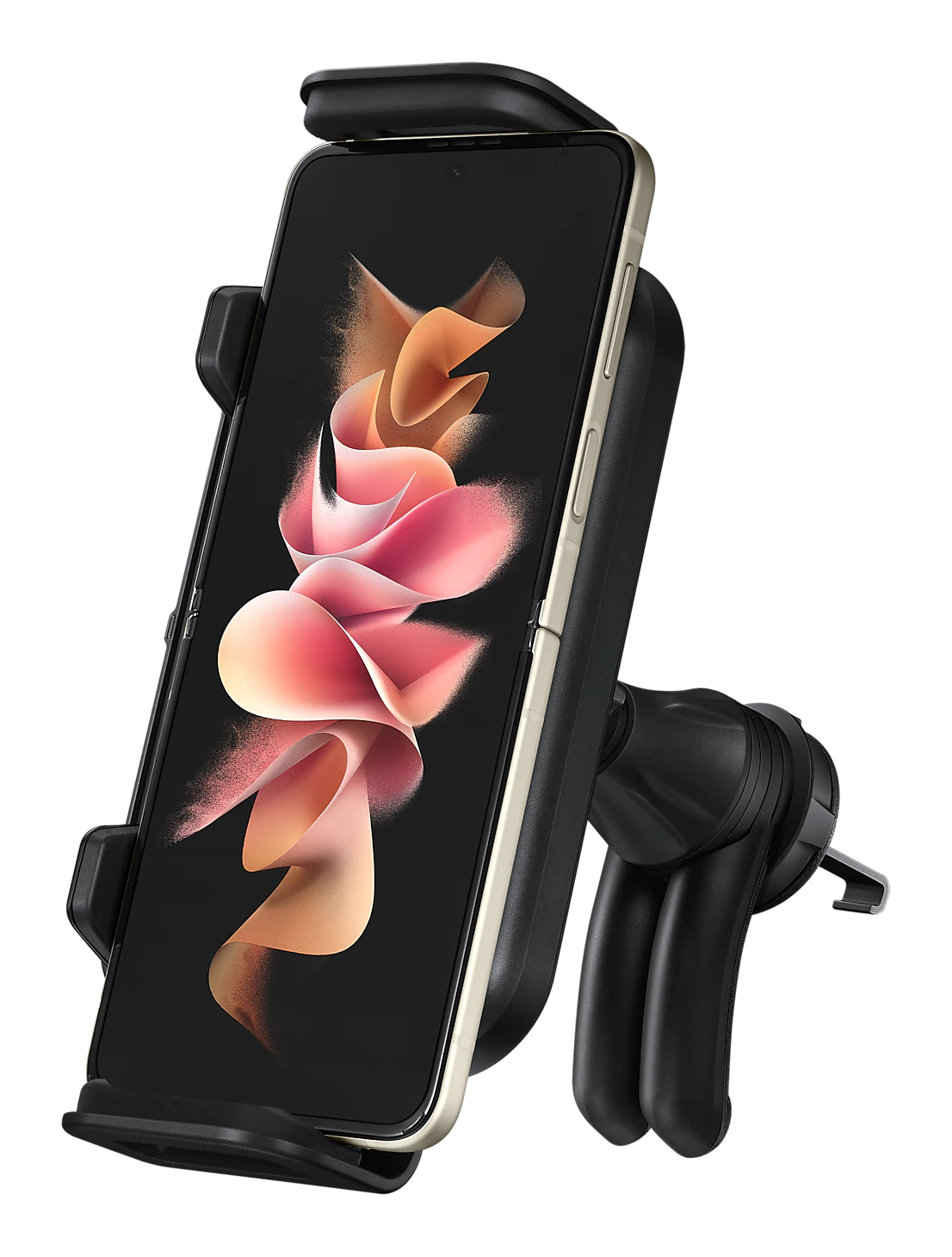 Samsung EP H5300CBEGEU Wireless Charging black front right phone vertical