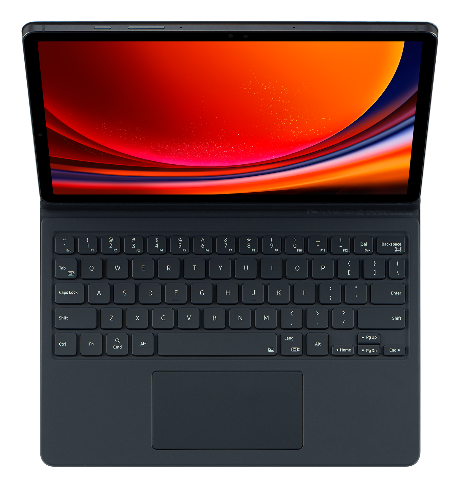 Samsung Galaxy Tab S9 S9FE Book Cover Keyboard Black keyboard