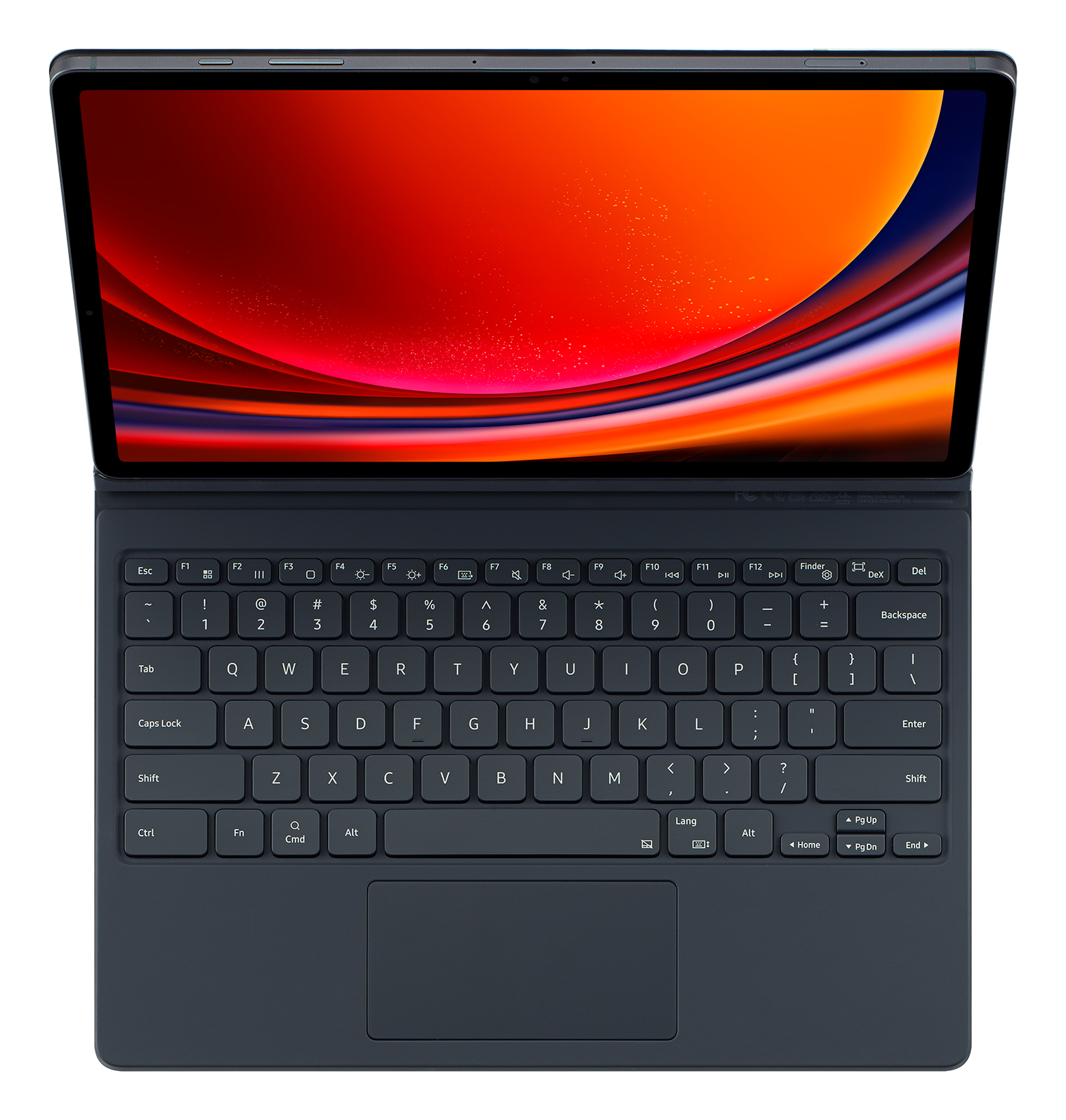Samsung Galaxy Tab S9 S9 FE Book Cover Keyboard Black keyboard