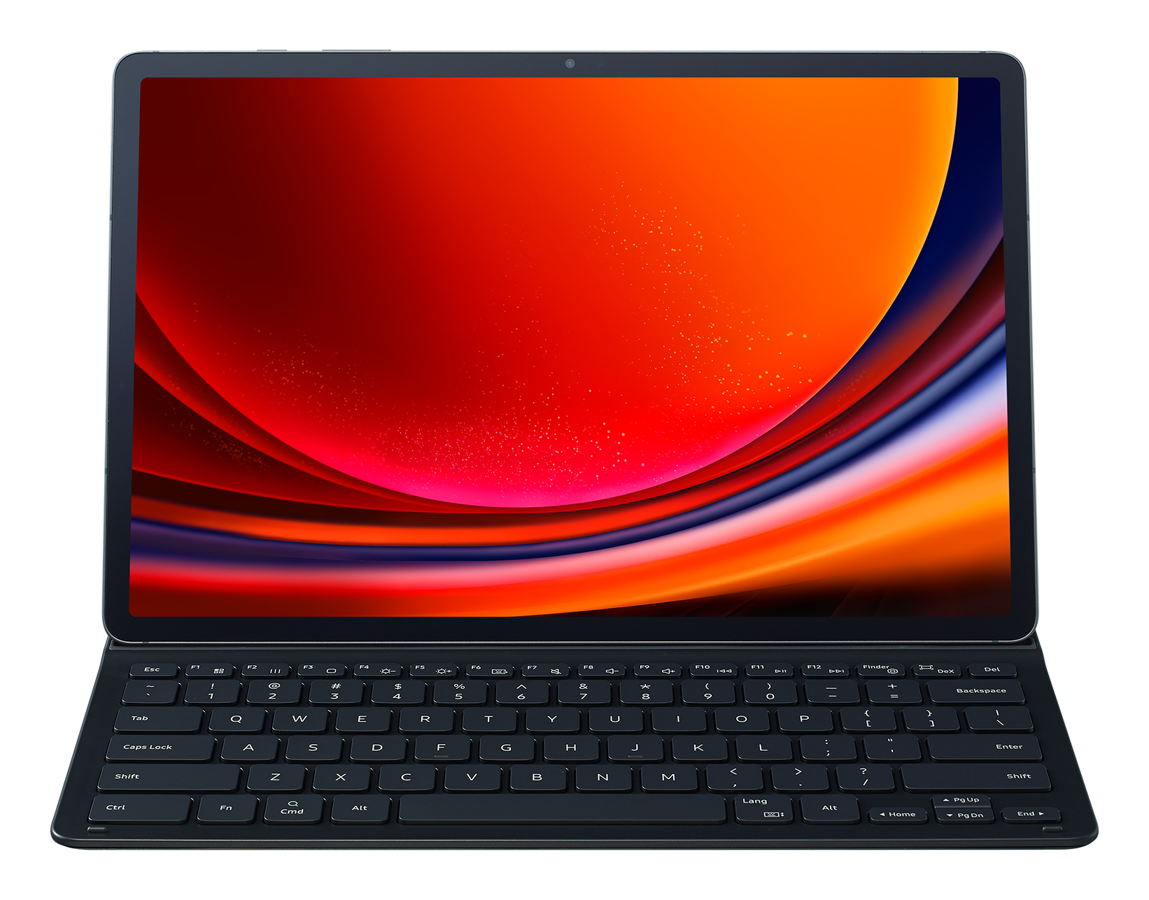 Samsung Galaxy Tab S9 S9 FE Book Cover Keyboard Slim Black front