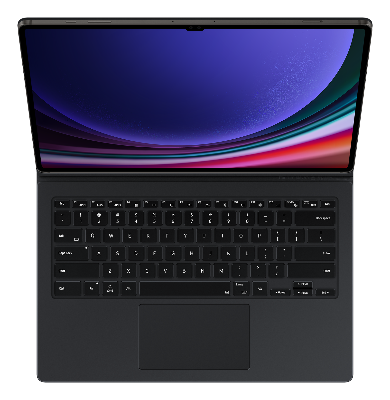Samsung Galaxy Tab S9 Ultra Book Cover Keyboard Black keyboard
