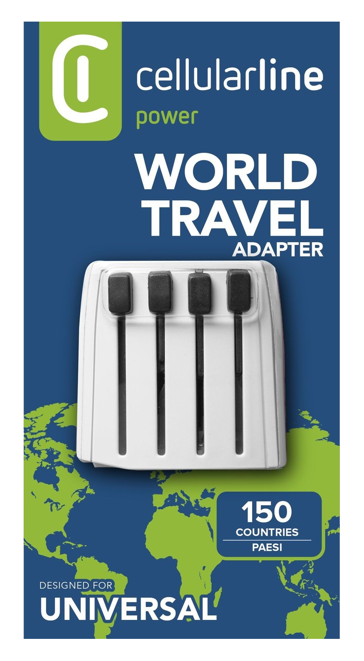 World Travel Adapter Universal Cellularline box