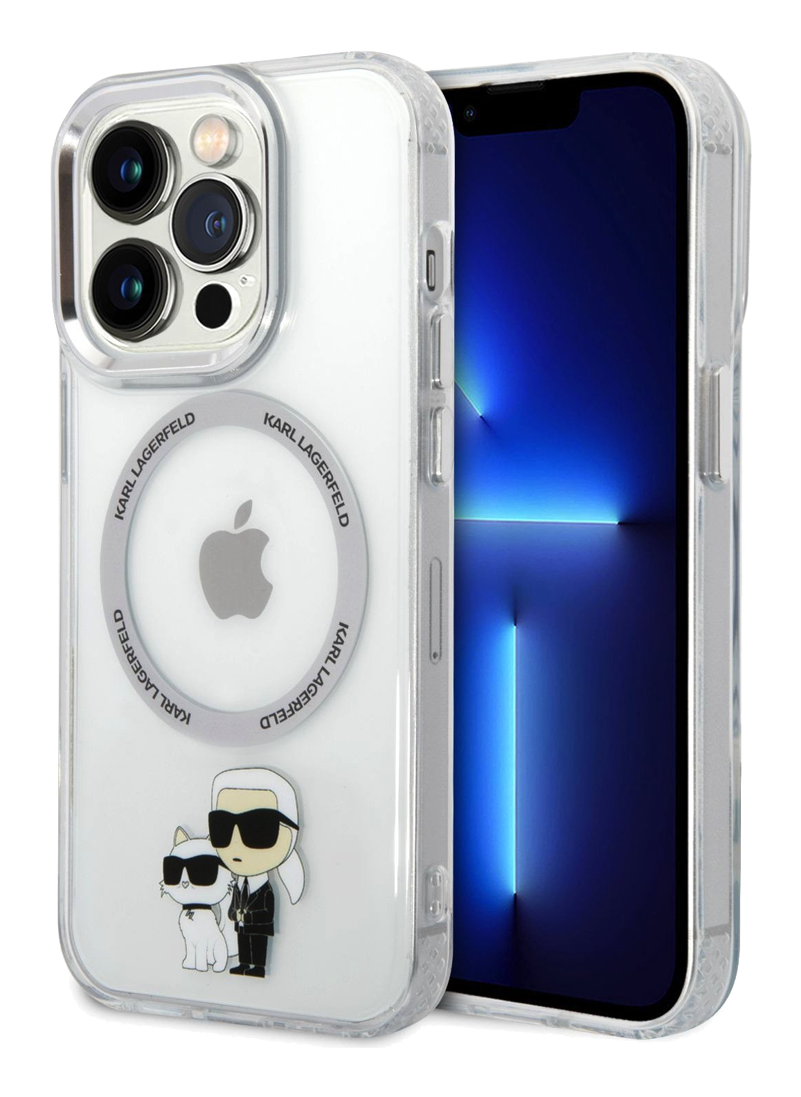 iPhone 15 Pro Max Karl Lagerfeld and Choupette Metal Outline NFT Magsafe 1