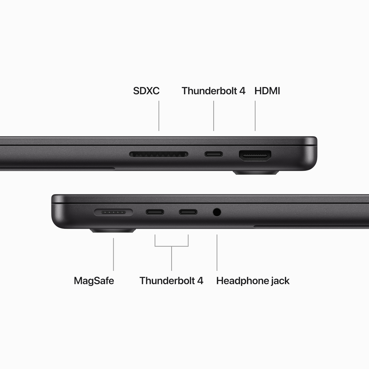 MacBook Pro 14 in M3 Pro Max Space Black PDP Image Position 6  en US