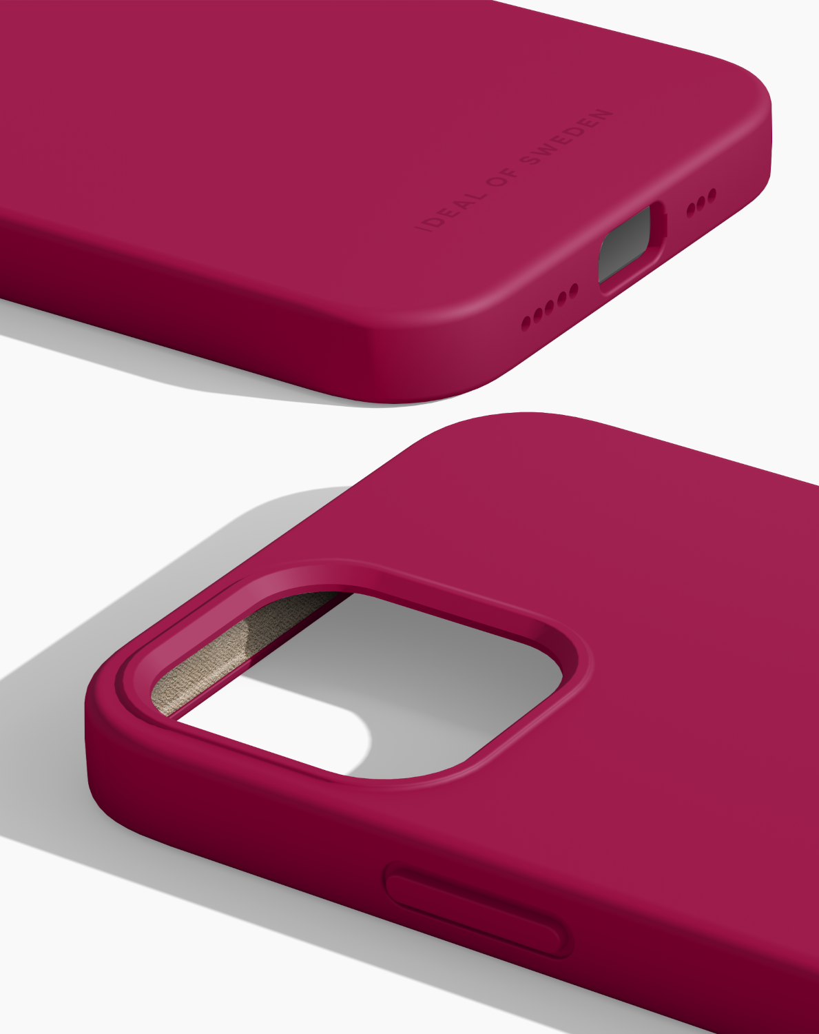 3 iPhone 12 12 Pro Silicone Case iDeal Magenta