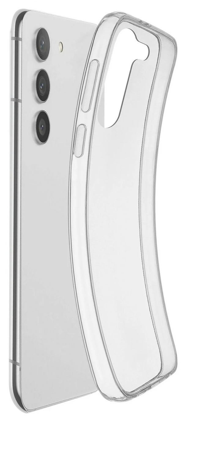 2 Samsung Galaxy S23 FE Cellularline Rubber Case Fine Transparent