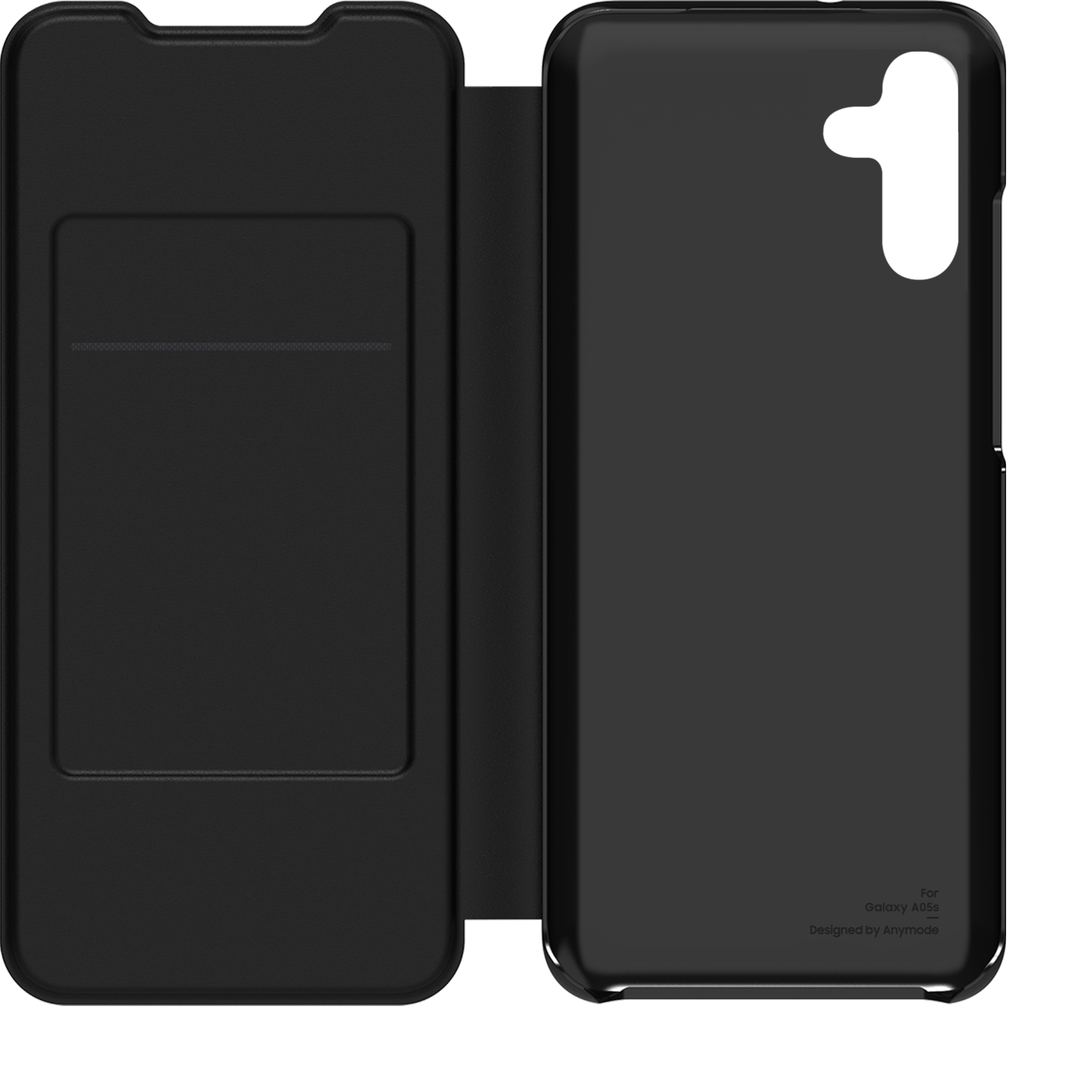 3 Samsung Galaxy A05s Wallet Flip Case Black