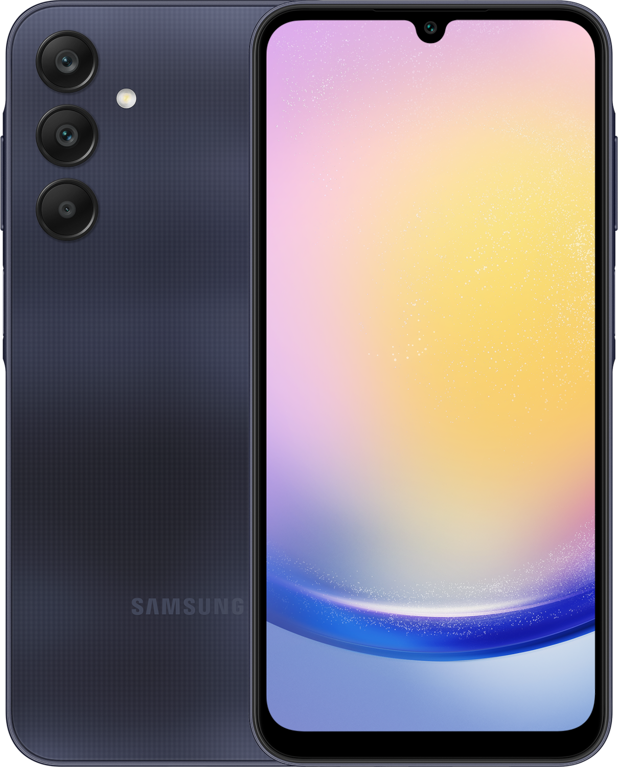 SM A256B Galaxy A25 5G Blue Black Front