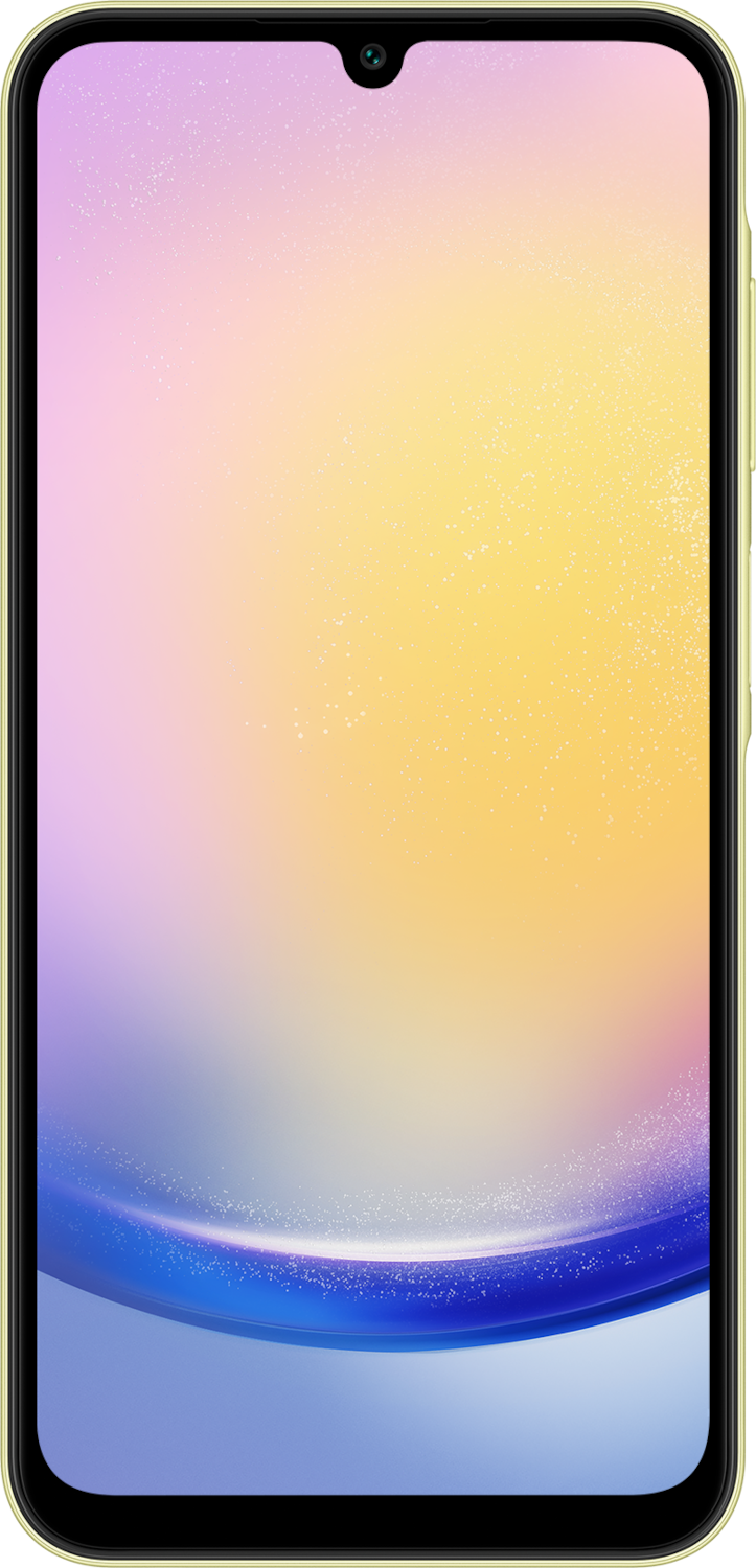 SM A256B Galaxy A25 5G Yellow Front2