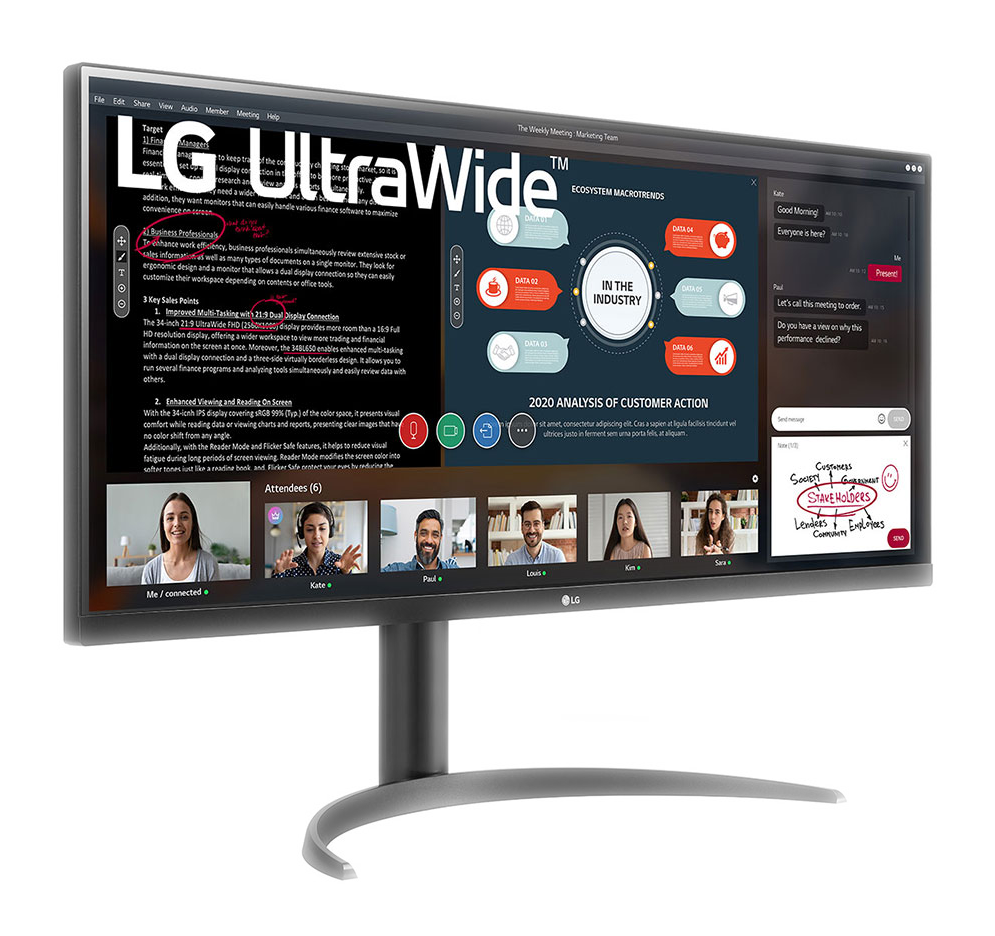 4 LG UltraWide 34WP550