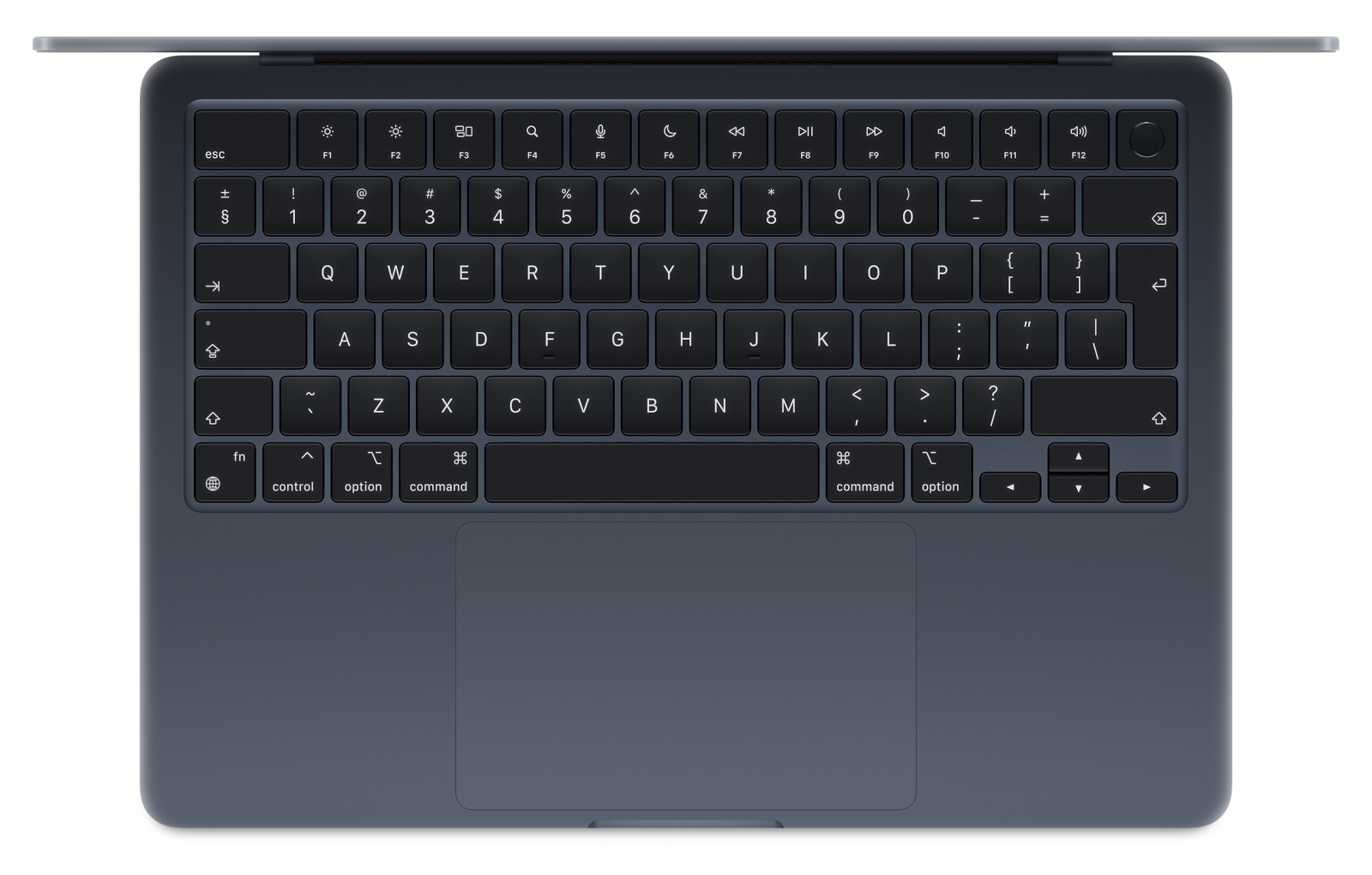 MacBook Air 13 in M3 Midnight Position 2