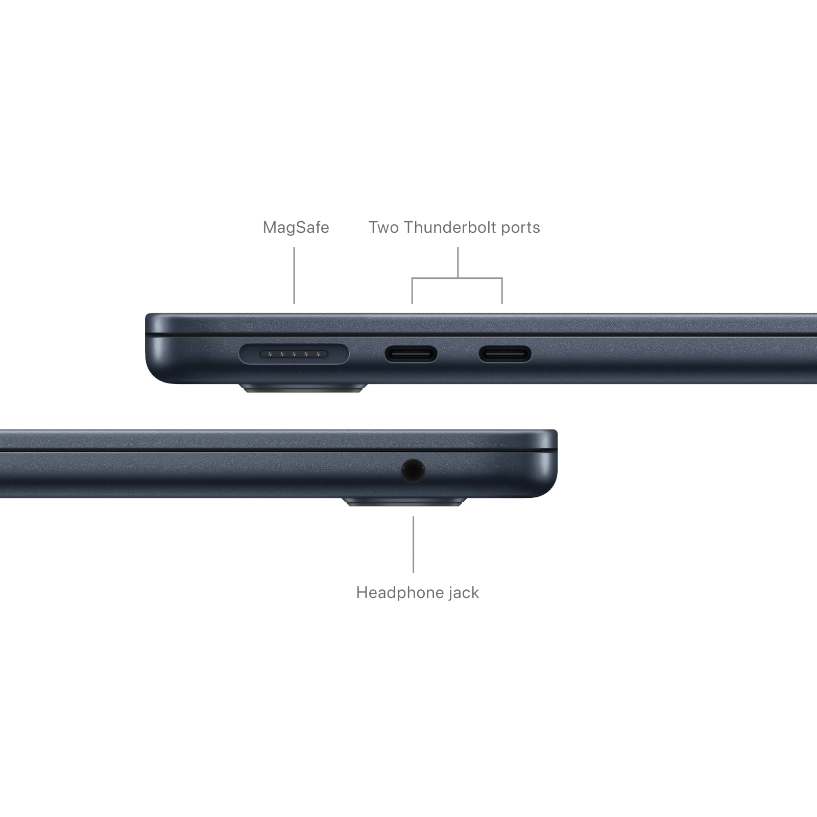 MacBook Air 13 in M3 Midnight Position 7