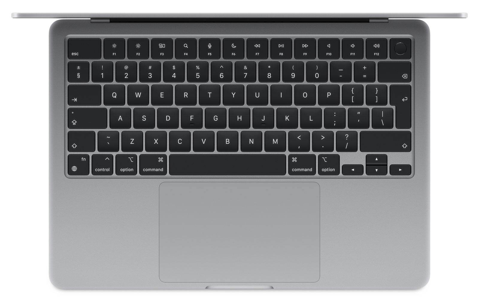 MacBook Air 13 in M3 Space Gray Position 2