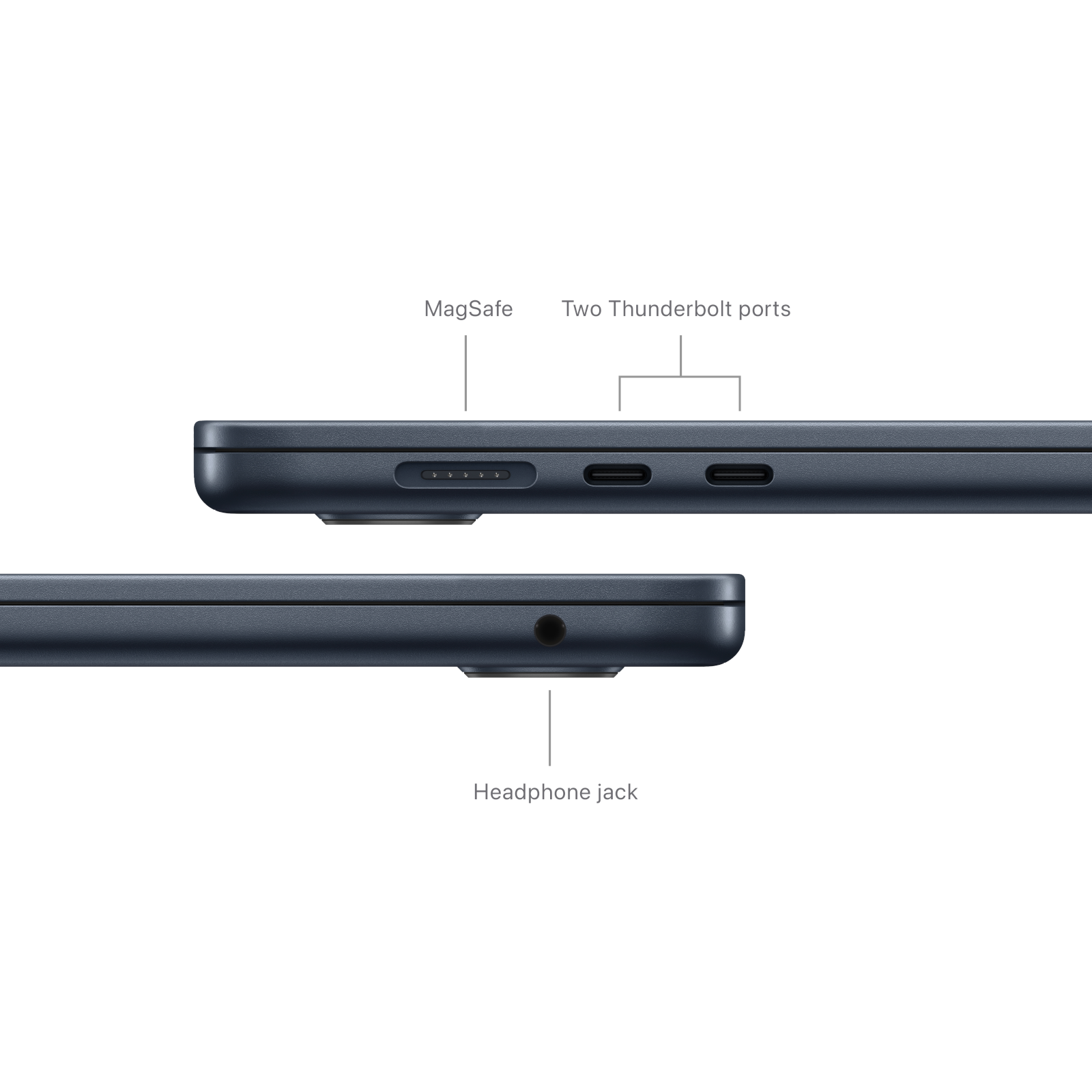 MacBook Air 15 in M3 Midnight Position 7